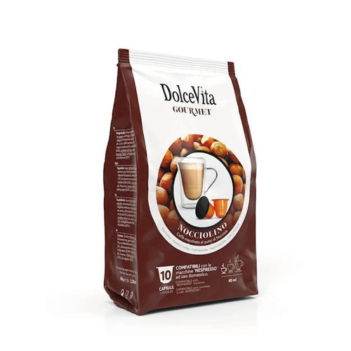 Caffè Dolcevita Miscela Nocciolino 10pz. capsule comp. Nespresso* - Espressos